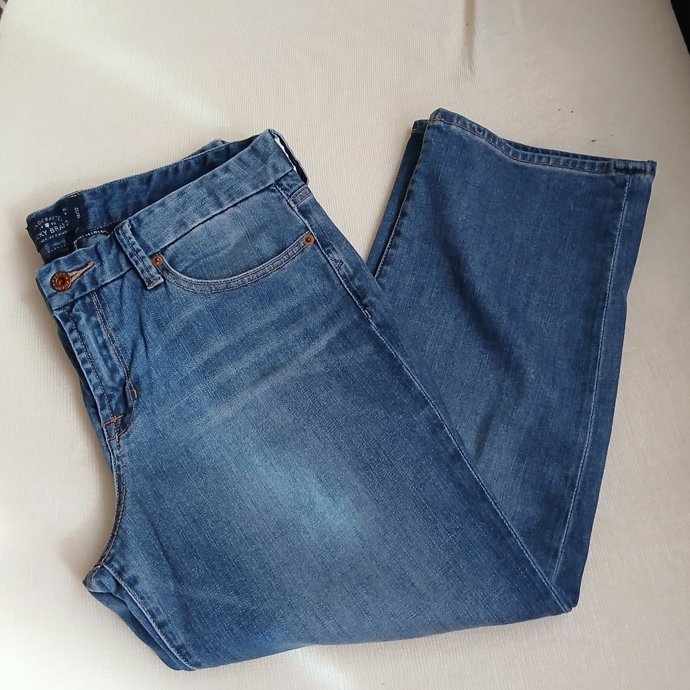 LUCKY Brand SWEET JEAN CROP ◉ Women's US Size 14/32W❗Last Chance To Buy‼️ - Picture 3 of 9